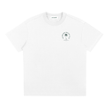White T-Shirt with Green Logo